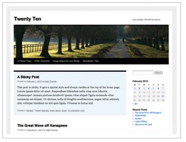 WordPress - Twenty Ten Theme thumbnail